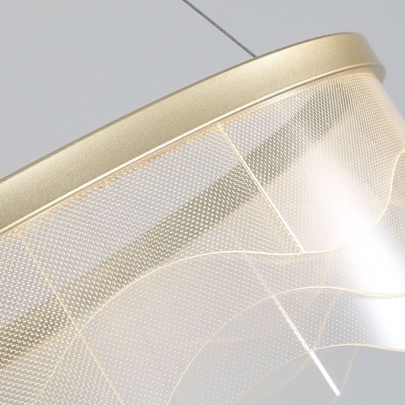Lustre Moderne Rond | Design Luminal - Designix Lustre Diamètre 60cm Blanc Chaud