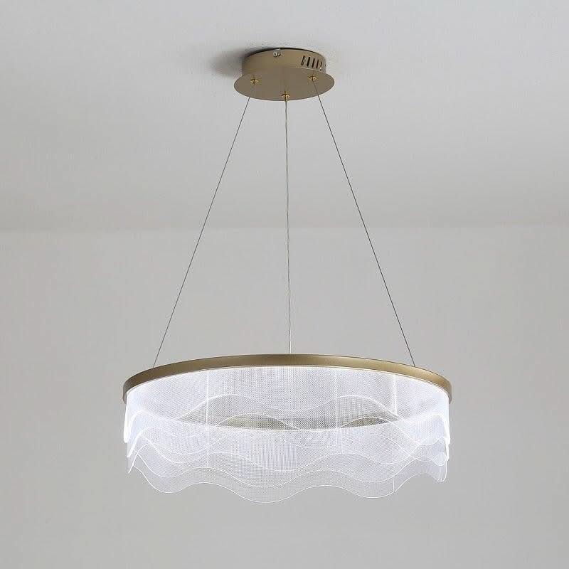 Lustre Moderne Rond | Design Luminal - Designix Lustre Diamètre 60cm Blanc Chaud