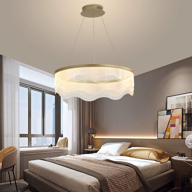 Lustre Moderne Rond | Design Luminal - Designix Lustre Diamètre 60cm Blanc Chaud