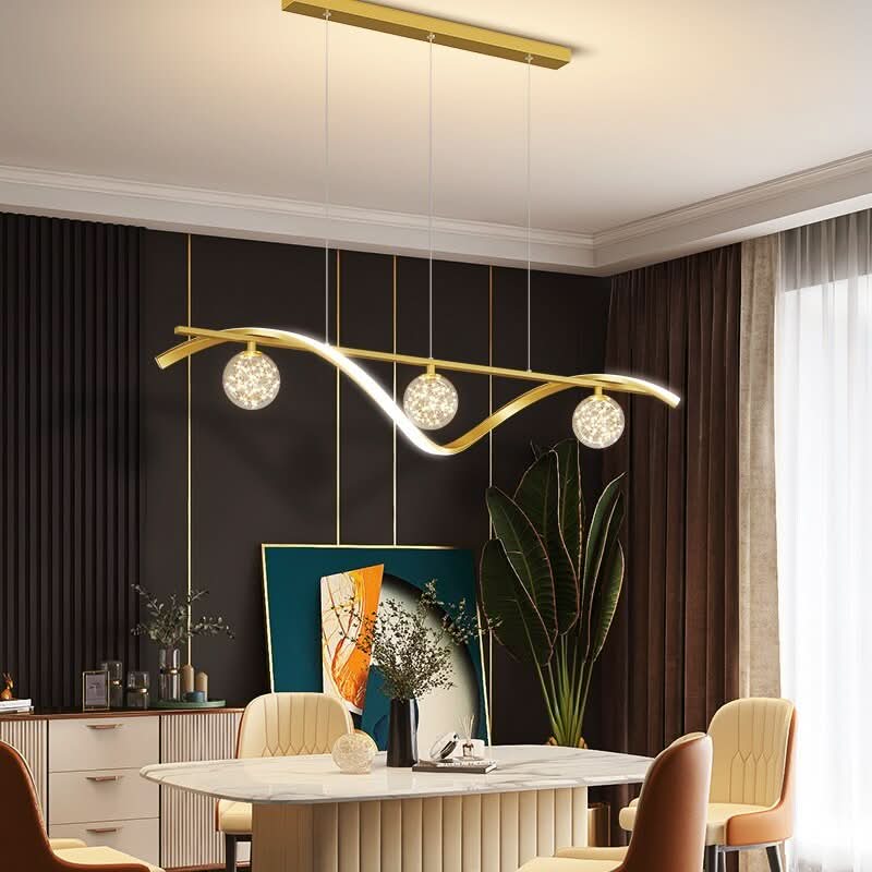Schwarzes Design-Lüster | Olye