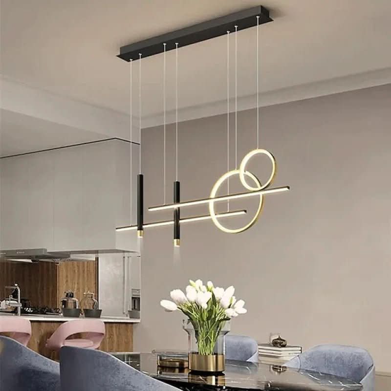 Lustre Noir et Or | Qira - Designix Lustre Noir