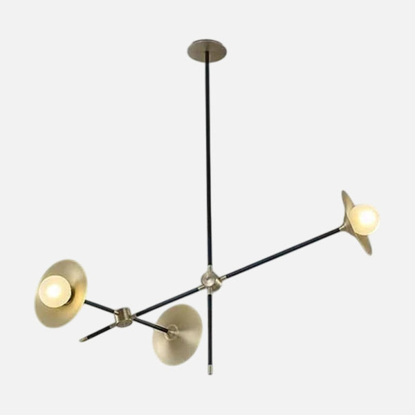 Nordische Design-Hängeleuchte in Schwarz und Gold | Gwapa