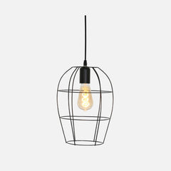 Suspension cage noire minimaliste | Mexlite