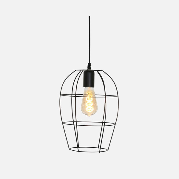 Suspension cage noire minimaliste | Mexlite
