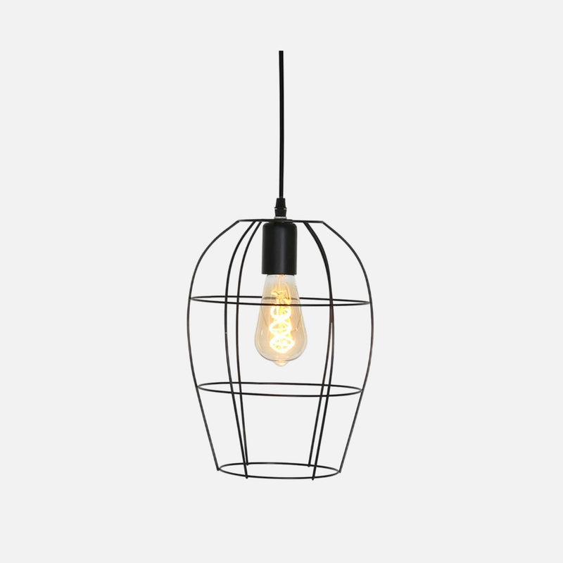 Suspension cage noire minimaliste | Mexlite
