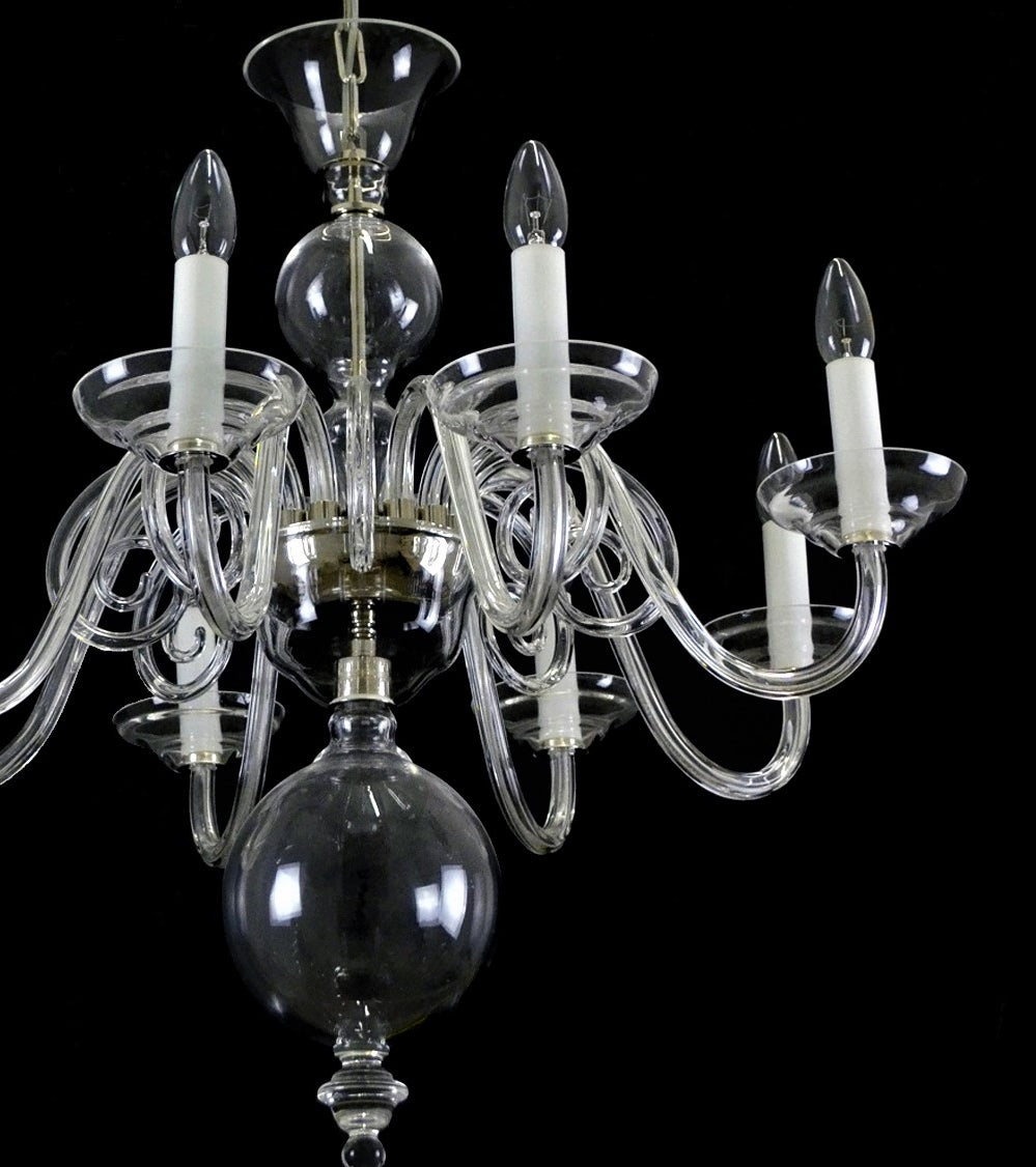 Kronleuchter aus transparentem Glas LW513080100G