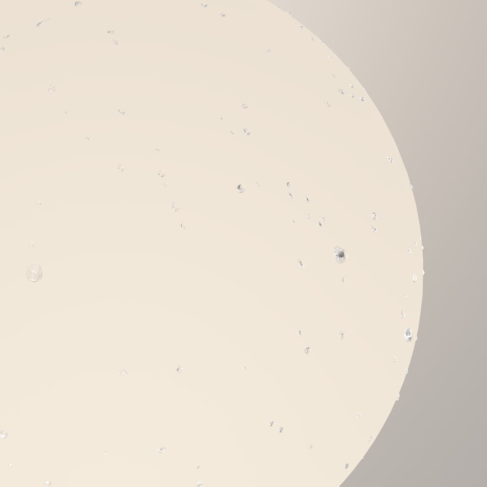 Gros plan sur la surface du verre opalin parsemé de petites bulles
