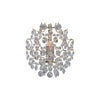 Applique murale Rosendal dorée et cristal