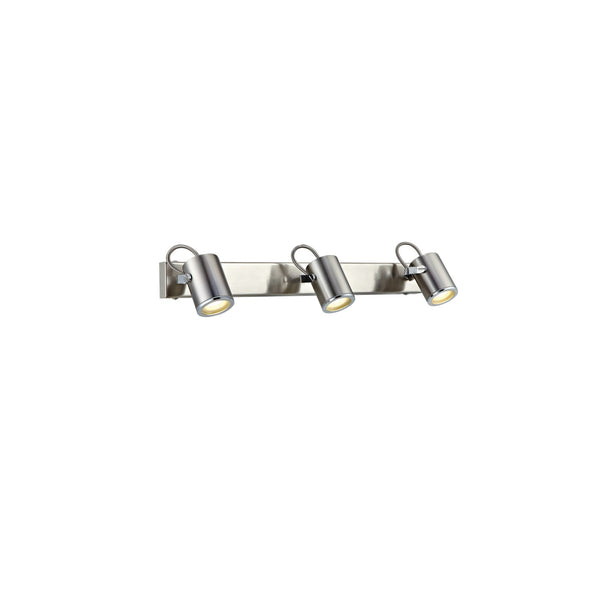 Applique de salle de bain Lux 3 lumières en acier