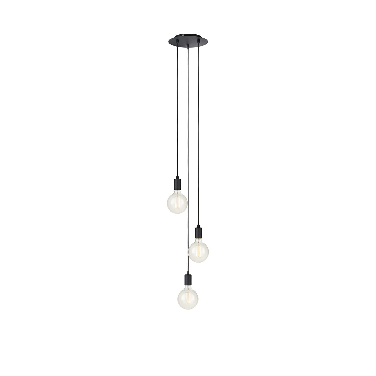 Suspension Sky sur platine ronde