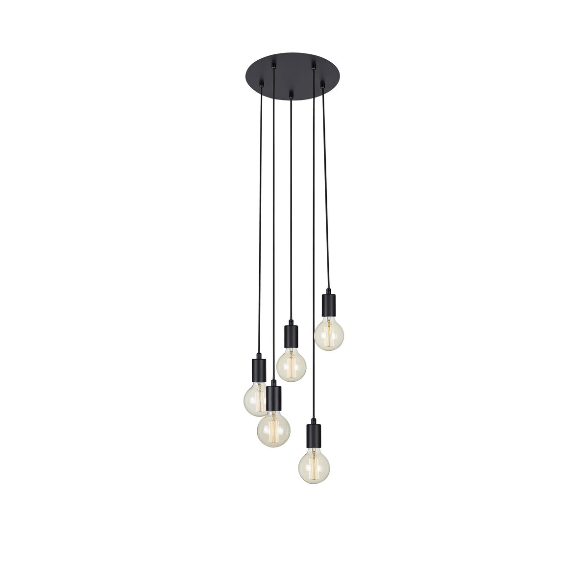 Suspension Sky sur platine ronde