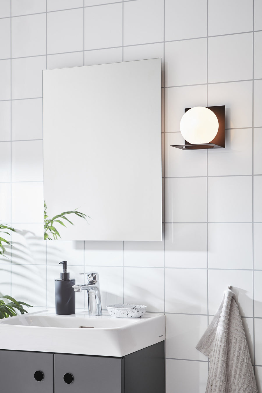 Applique de salle de bain Zenit en verre