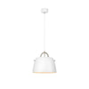 Suspension Spin blanche et acier