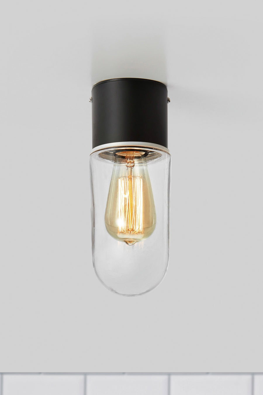 Plafonnier de salle de bain Zen en verre