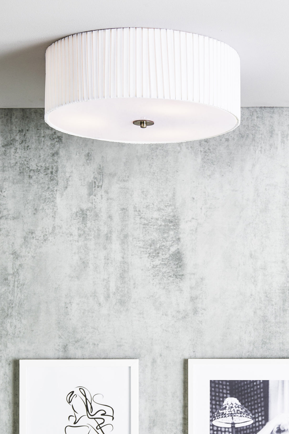 Plafonnier Jackie 3 lumières blanc 45 cm