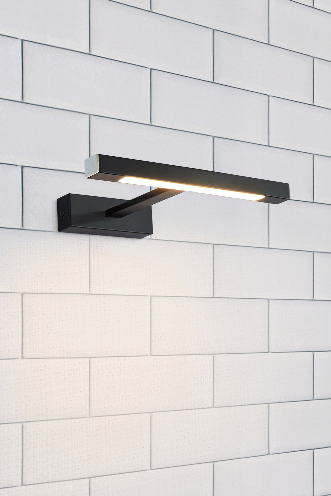 Applique de salle de bain Neptunus LED noire