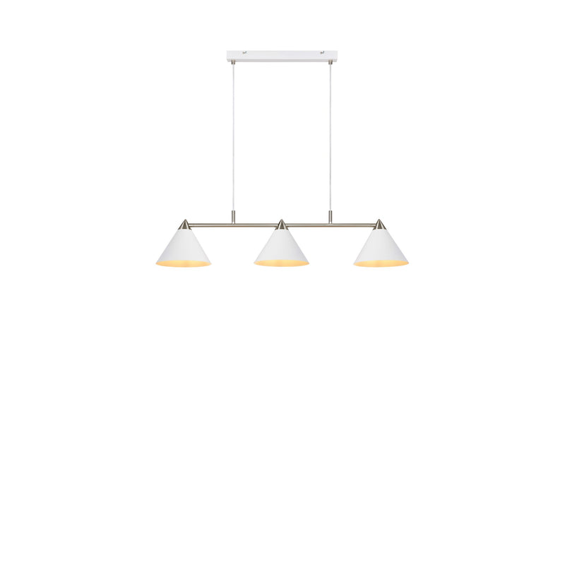 Suspension Klint blanche et acier