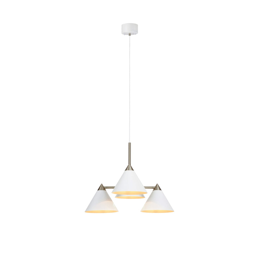 Suspension Klint blanche et acier
