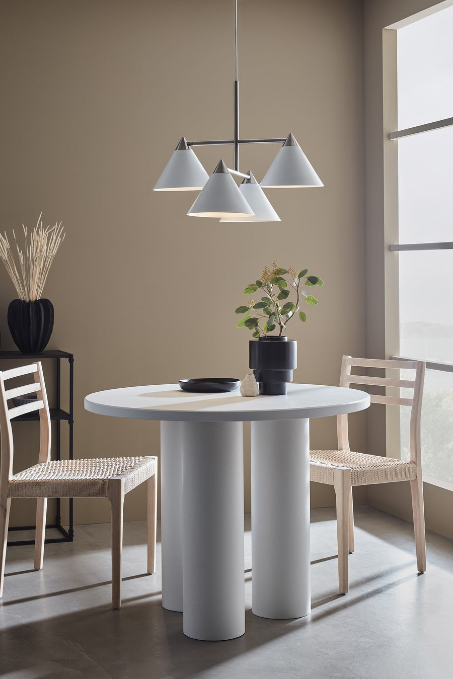 Suspension Klint blanche et acier