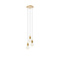Suspension Bronx sur platine ronde