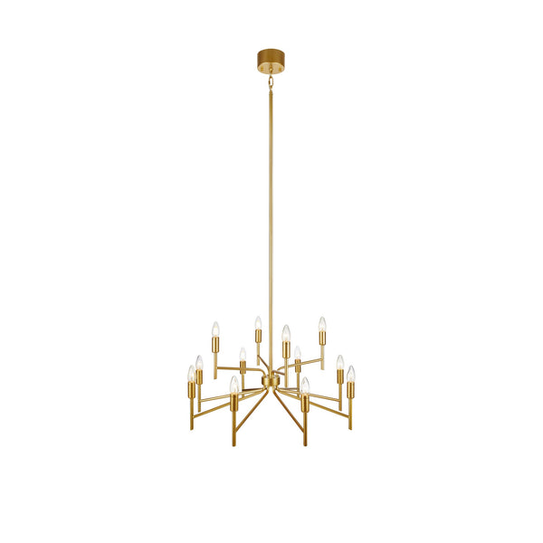 Lustre Regent 12 lumières doré