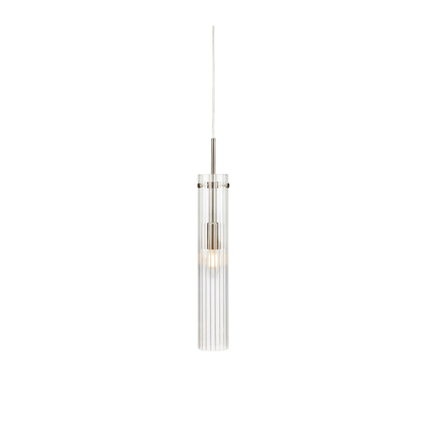 Suspension de fenêtre Tubo en acier et verre transparent