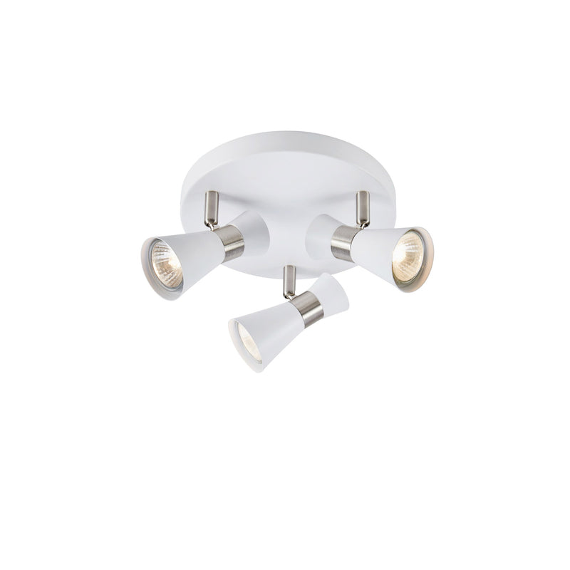 Plafonnier Folie sur platine ronde 3 lumières