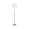 Lampadaire Oxford blanc cassé et laiton vieilli