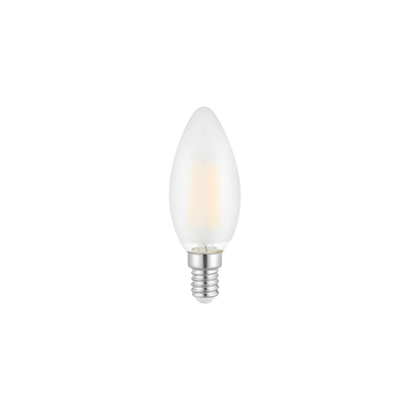 Ampoule LED E14 flamme 4 W verre dépoli