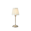Lampe sans fil Anno en laiton vieilli et blanc cassé