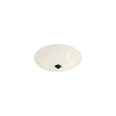 Plafonnier Perla 2 lumières en verre blanc