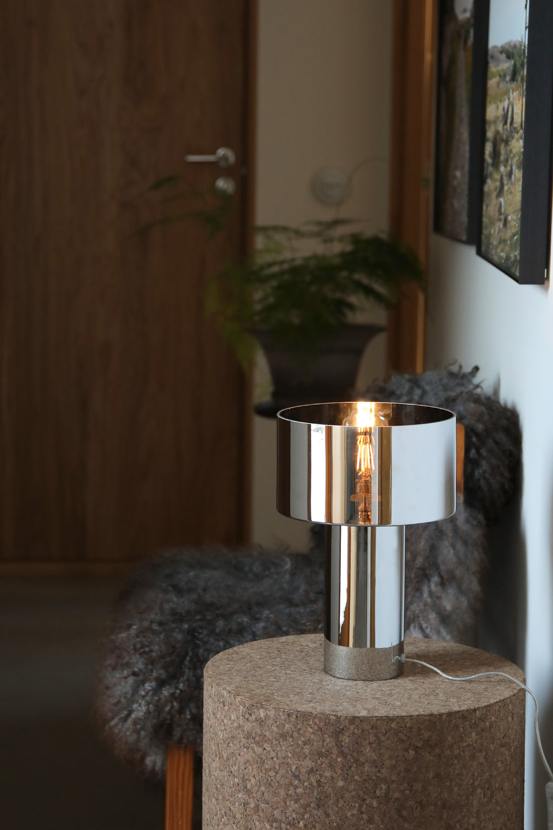 Lampe à poser Corin en verre