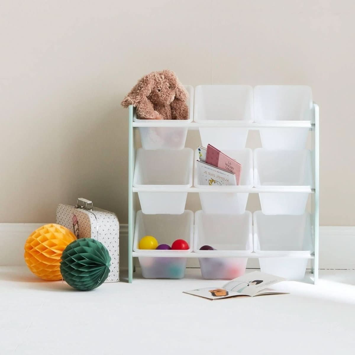 Meuble Rangement Enfant Vert | Marée - Designix Meuble de Rangement