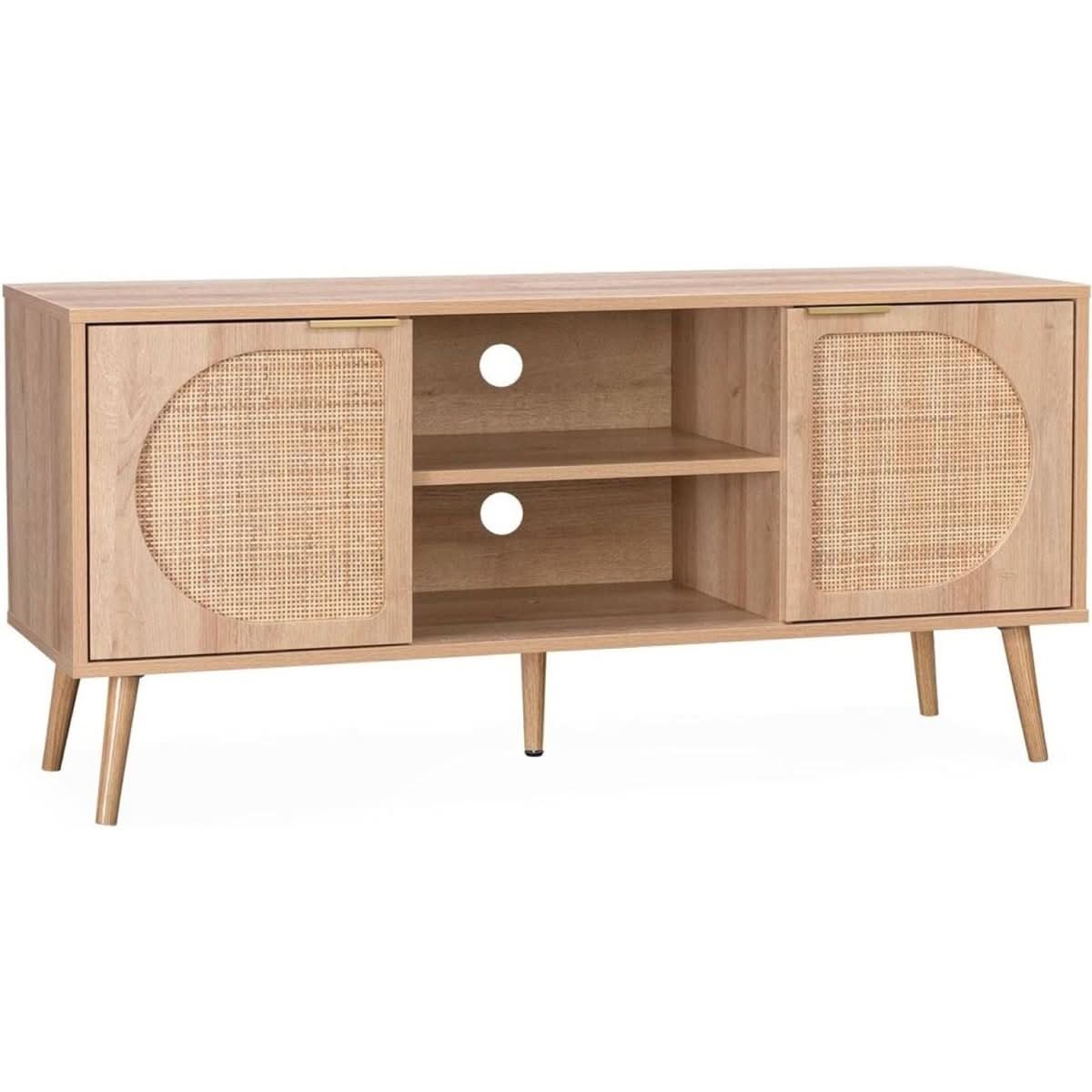 Meuble TV Bois Cannage | Quies - Designix Meuble TV