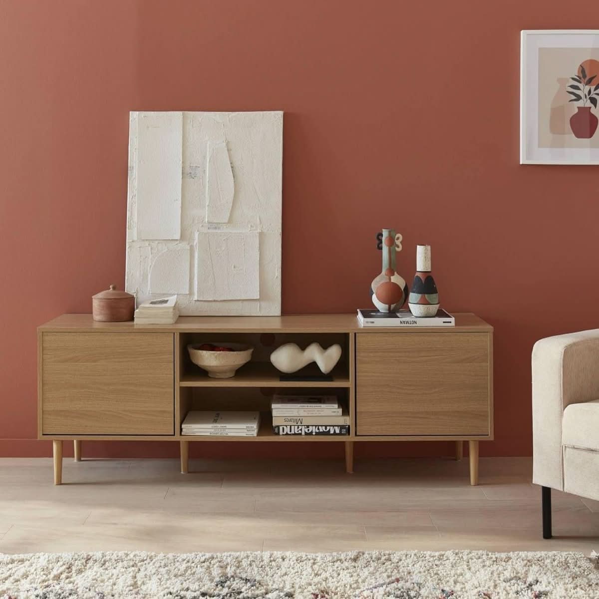 Meuble TV Bois Contemporain | Uni - Designix Meuble TV