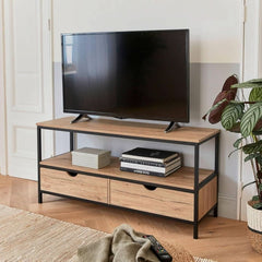 TV-Lowboard Holz Metall Loft | Vital