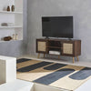 TV-Board Geflecht Dunkles Holz | Yumi