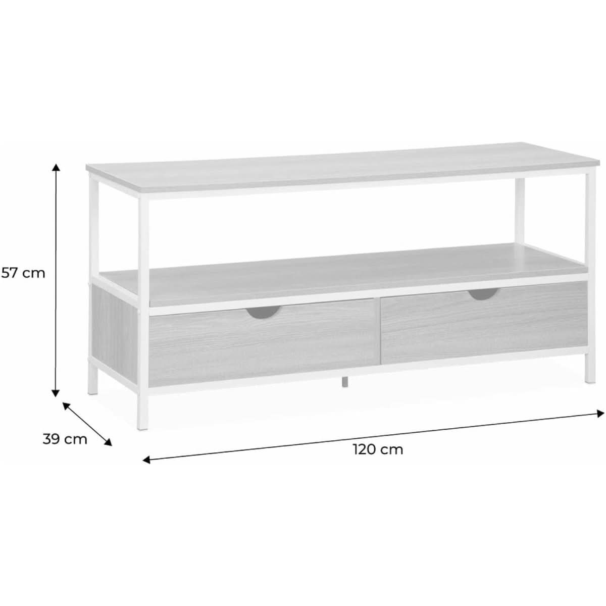 Meuble TV Loft Bois Métal | Zen - Designix Meuble TV