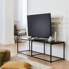 TV-Möbel Metall Schwarz | Havre