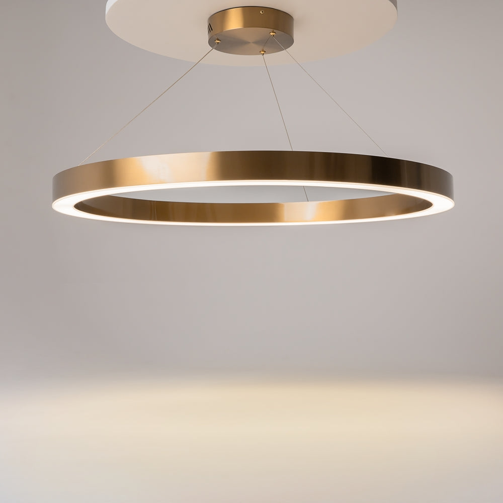 Saturno Pendelleuchte goldfarben