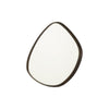 Miroir Abstrait Suspendu Marron Foncé