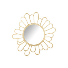 Blumenspiegel Metall Gold