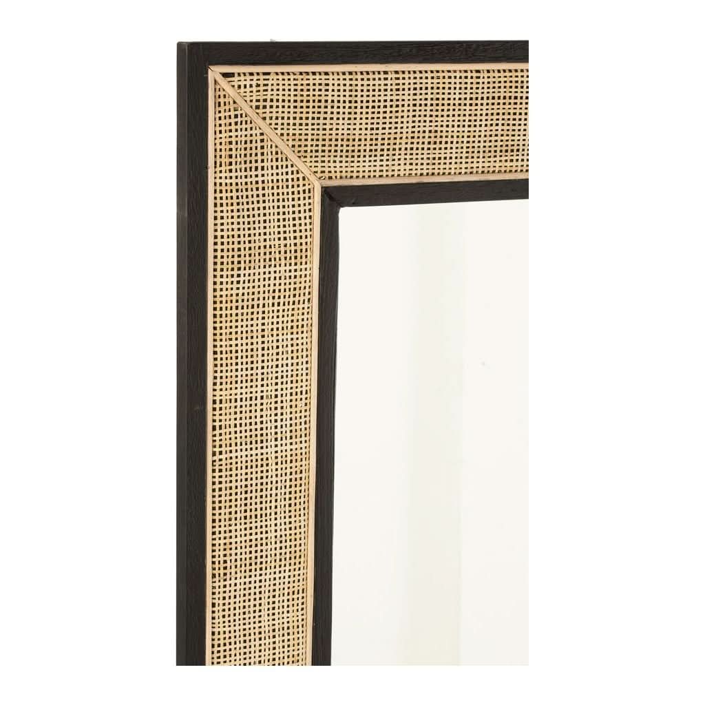 Miroir Grand Bois Exotique Noir - Designix