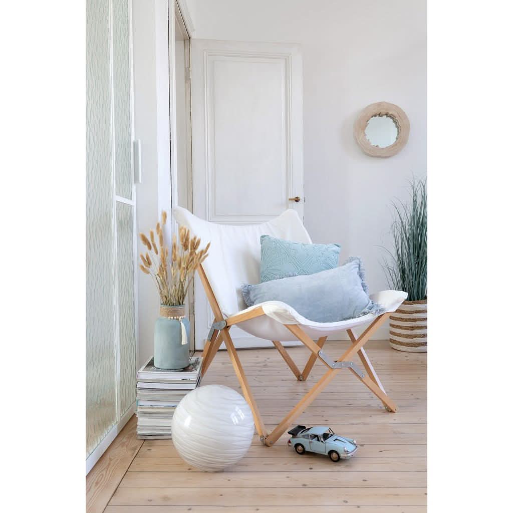 Miroir Grand Bois Paulownia Blanc - Designix