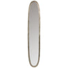 Miroir Grand Ovale Aluminium Vintage