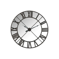 Spiegel Uhr Metall Schwarz