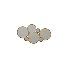 Miroir Métal Doré 6 Cercles