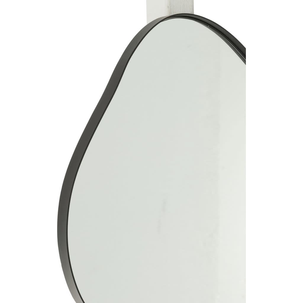 Miroir Petit Mur Noir Fer