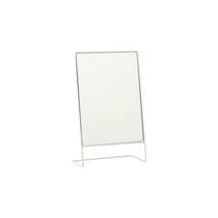 Standspiegel Glas Metall Weiß