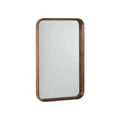 Miroir Rectangulaire Bois Verre Marron